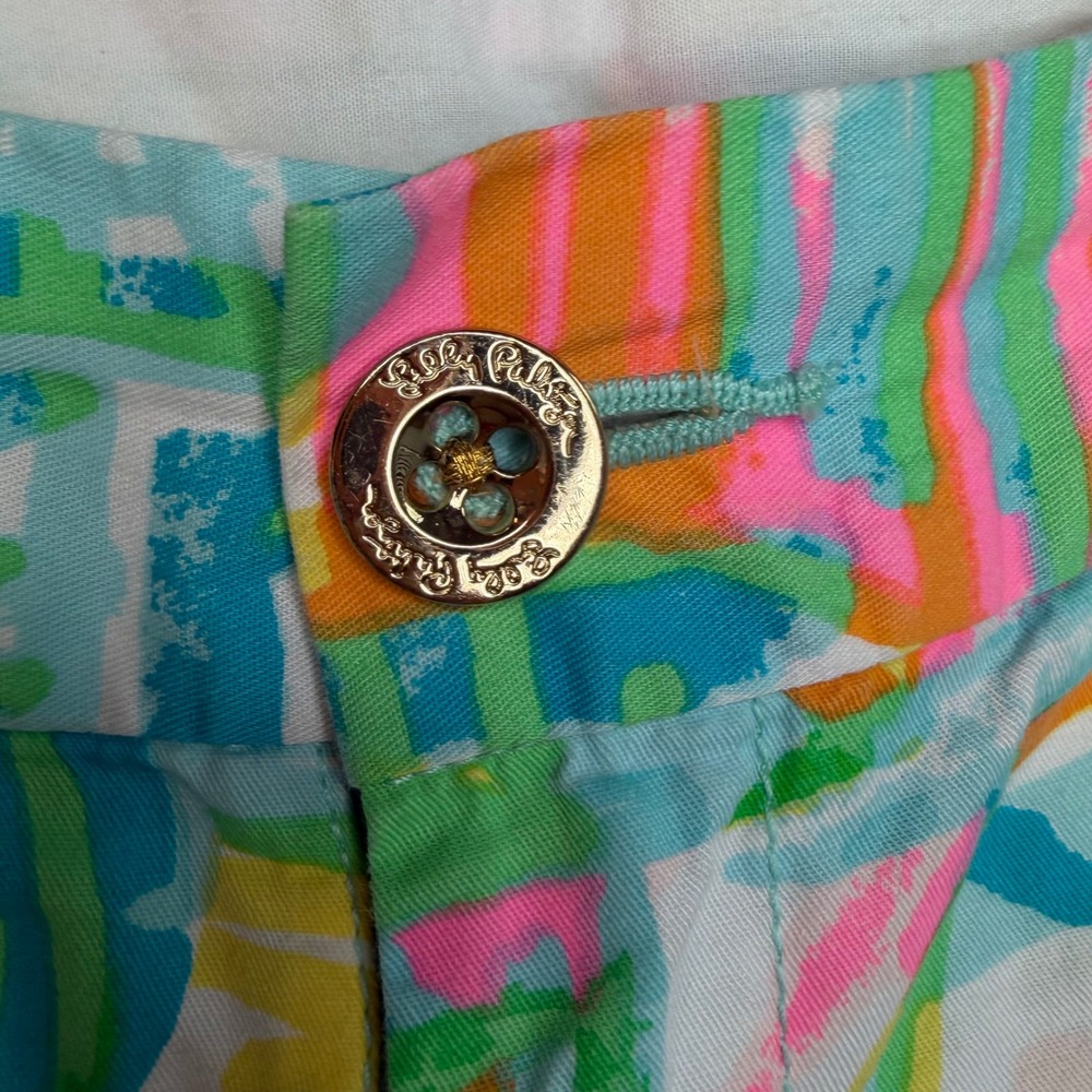 Lilly Pulitzer Callahan Shorts Multi Sea Salt and Sun Print Womens 4 Preppy Cute - Picture 5 of 8